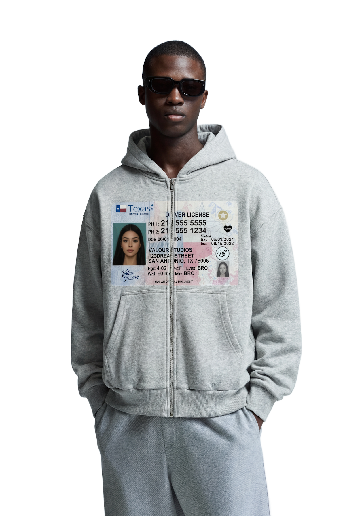 Drivers License Zipper